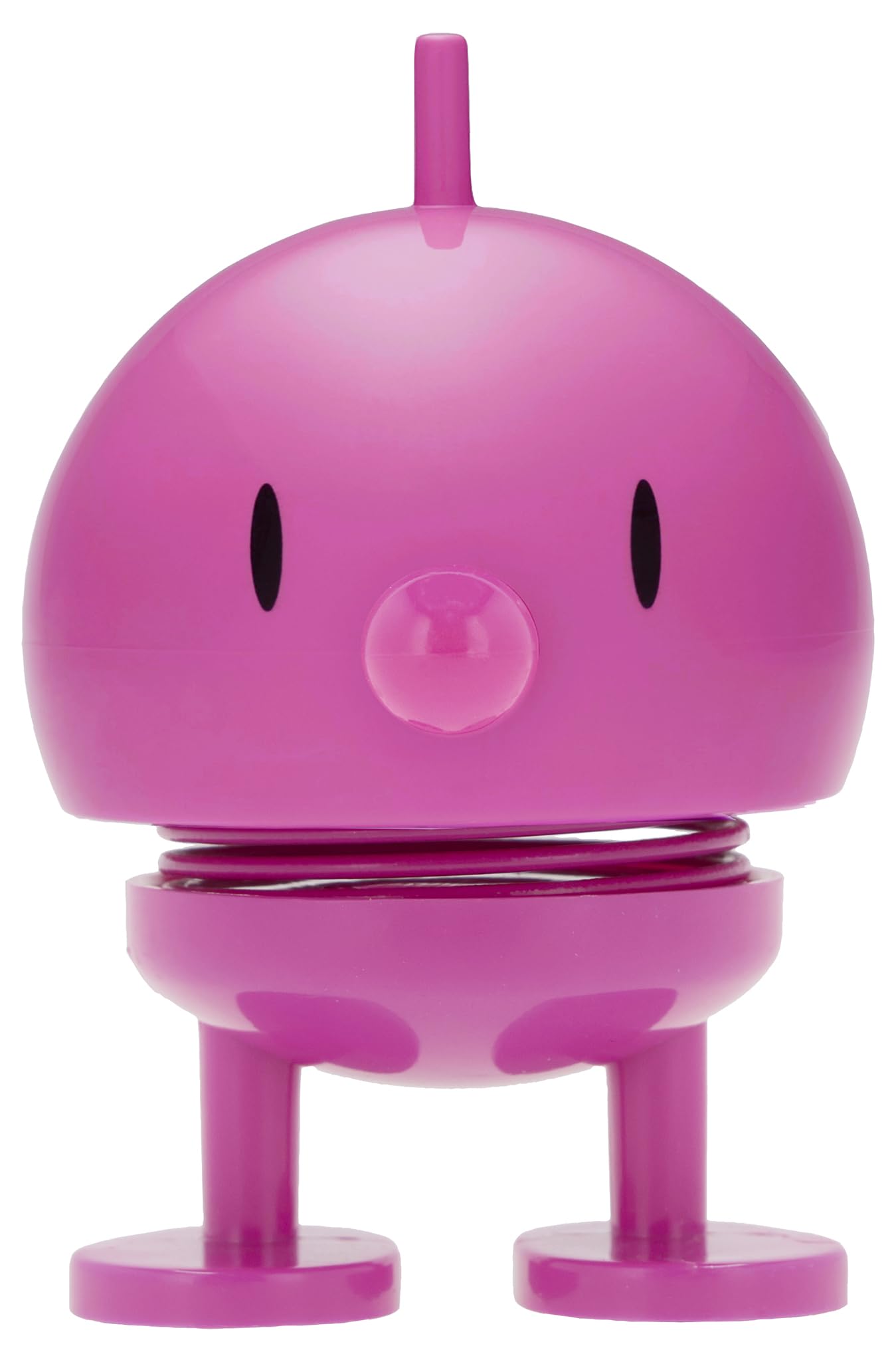 Hoptimist Bumble Wobbly Figure Decoration – Scandinavian Desk and Office Gadget – Fun Collectible Gift for Men and Women – Danish Design – ABS Plastic – 7.6 x 5.8 cm – Small – Pink