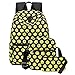 Tibes Cute Waterproof Backpack Funny Emoji Schoolbag for Kids Black