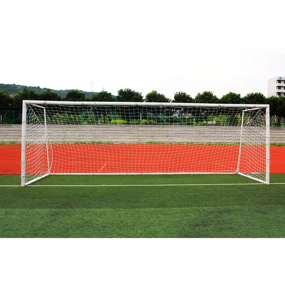 BORDSTRACT Soccer Goal Net, Football Replacement Net Full Size Polyethylene Training Nets Soccer Net for 10x7ft 18x7ft 24x8ft Soccer Goals(18x7ft, 7-a-side)