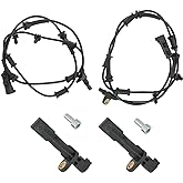ABS Wheel Speed Sensor 4PCS Replacement for Wrangler 3.6L 3.8L 2007-2017 | Replace 68003281AA 68003281AC