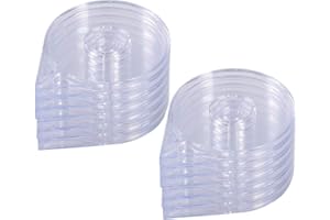 LUZEN 12Pcs Empty Nail Art Striping Tape Line Case Tools Sticker Box Holder Nail Art Tape Roller Dispenser for Easy Use DIY Sticker Nail Design Manicure Tool, Clear