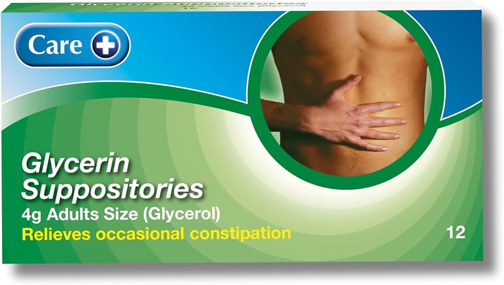 Care Glycerin Suppositories 4g Adult 12 Two Packs