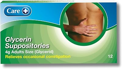 Care Glycerin Suppositories 4g Adult 12 Two Packs