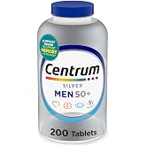 Centrum Silver Men's 50+ Multivitamin with Vitamin D3, B-Vitamins, Zinc for Memory and Cognition - 200 Tablets