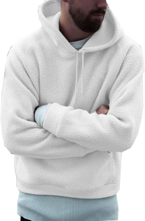 sherpa pullover hoodie men