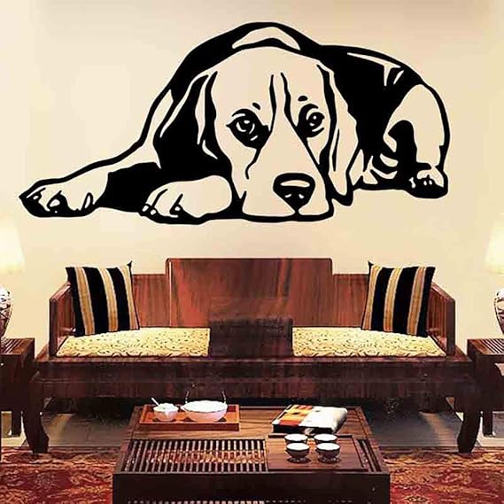 Wall Decal Sticker Pet Dog Wall Decoration Mural Removable