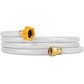 Camco TastePURE 10’ Camper/RV Drinking Water Hose - Certified Drinking Water Safe - Features Reinforced PVC Design w/Brass Fi