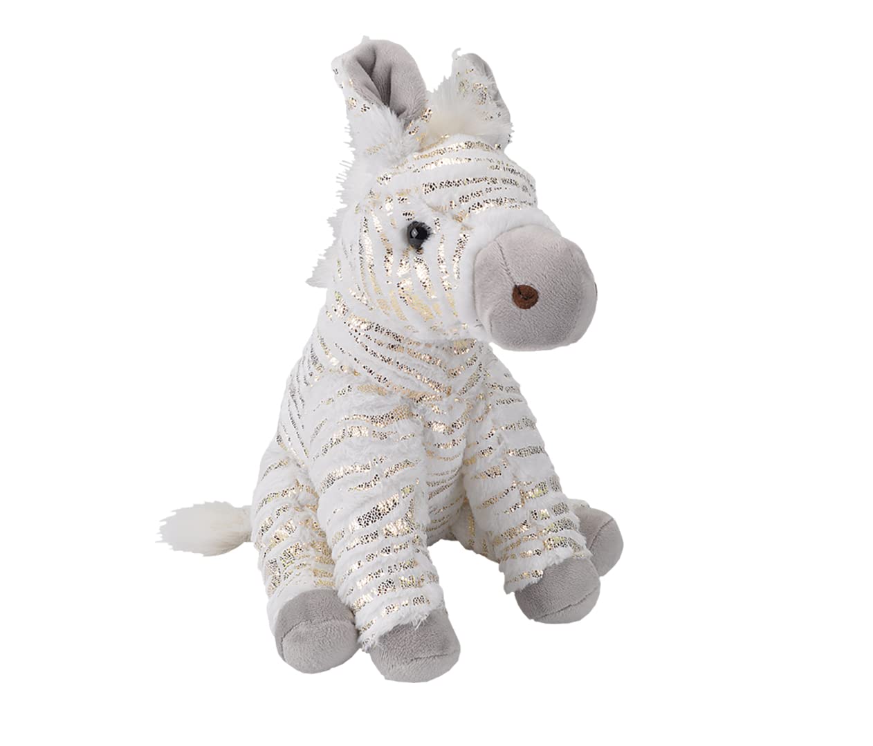 Wild Republic Zebra, Foilkins, Stuffed Animal, 12 inches, Gift for Kids, Plush Toy, Fill is Spun Recycled Water Bottles