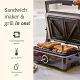 Cuisinart Grill & Sandwich Maker GRSM4U Midnight Grey 2-in-1 Panini Press view 2