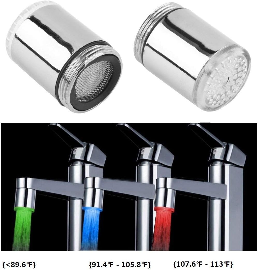 1 PC 3-Farben temperaturempfindliche Farbverlauf LED-Licht Küche Bad