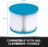 CleverSpa Water Filter Pack for All CleverSpa Hot Tubs White/Light Blue view 2