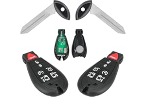 2-Pack Key Fob Replacement for Dodge Grand Caravan & Dodge Caravan 2008-2020, Chrysler Town and Country 2008-2016, FCC ID M3N