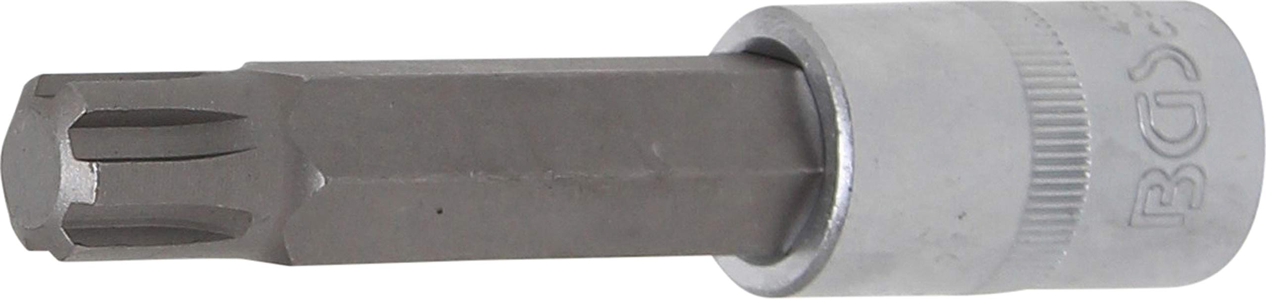 BGS 4168 | Bit Socket | length 100 mm | 12.5 mm (1/2") Drive | Spline (for RIBE) | M14