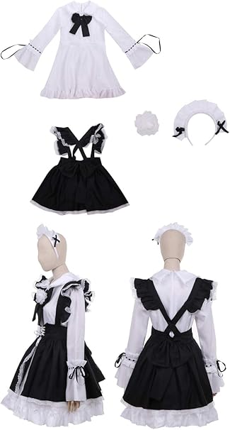 Amazon パンプキンパレード 本格 ハロウィン 衣装 コスプレ 仮装 コスチューム 6点セット レディース 花飾り付 メイド ドレス S 150 コスプレ 仮装 通販