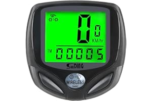 ZOMTOP Bike Speedometer, Bicycle odometers,Bicycle Speedometer Wireless Cycle Bike Computer Waterproof Bike Odometer with LCD Display Speedometer Accurate Speed Tracking & Multi-Function