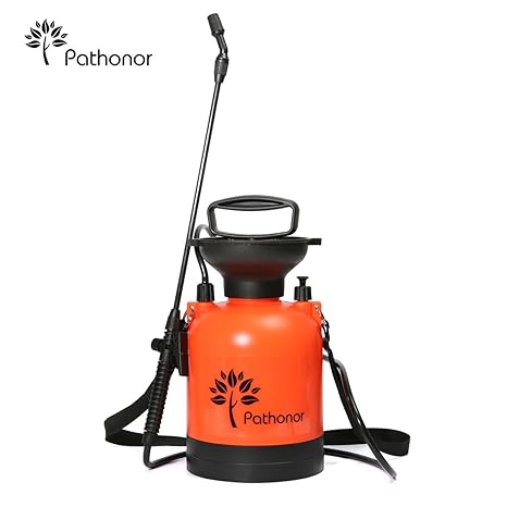 Pathonor Drucksprüher Sprüher Schulter Drucksprühgerät Sprühflasche Gießkanne für Haus und Garten,Auto auftauen und Autowäsch