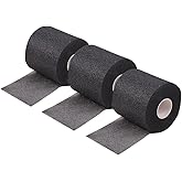 GSHLLO 3 Rolls 6cm Wide Foam Athletic Tapes Elastic Athletic Wraps Sport Tape Rolls Strong Hand Tapes Finger Wrap Tapes Ankle Support Tapes for Ankles Wrists