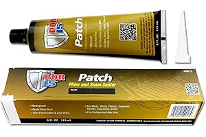 POR-15 Patch - Black 4 oz - Filler & Seam Sealer | Ultimate Filler Adhesive | Patches Holes, Cracks in Steel, Wood, and Some Plastics | Strengthen Weakened Metal