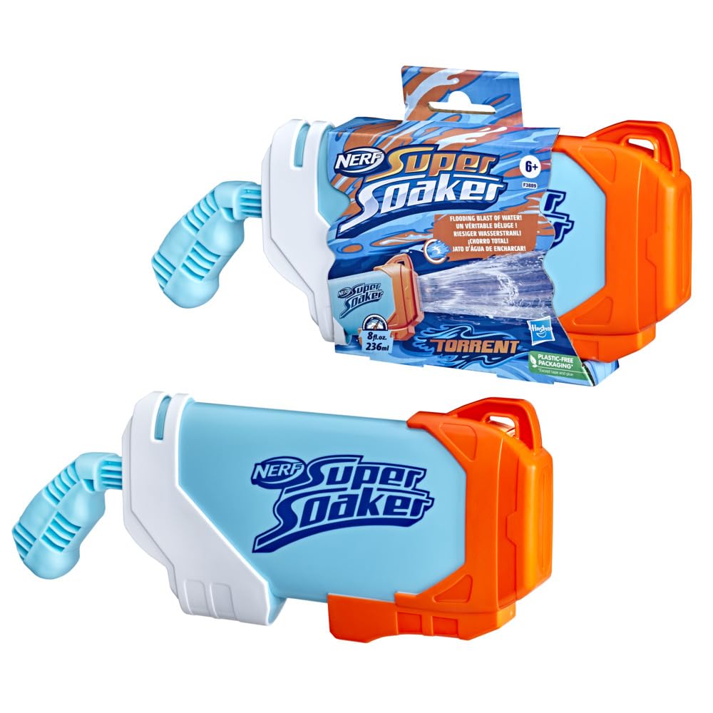 Super Soaker Torrent Water Blaster, Water Blaster, Super Soaker, 1, Perfect for Kids Outdoor Fun, Multicolor