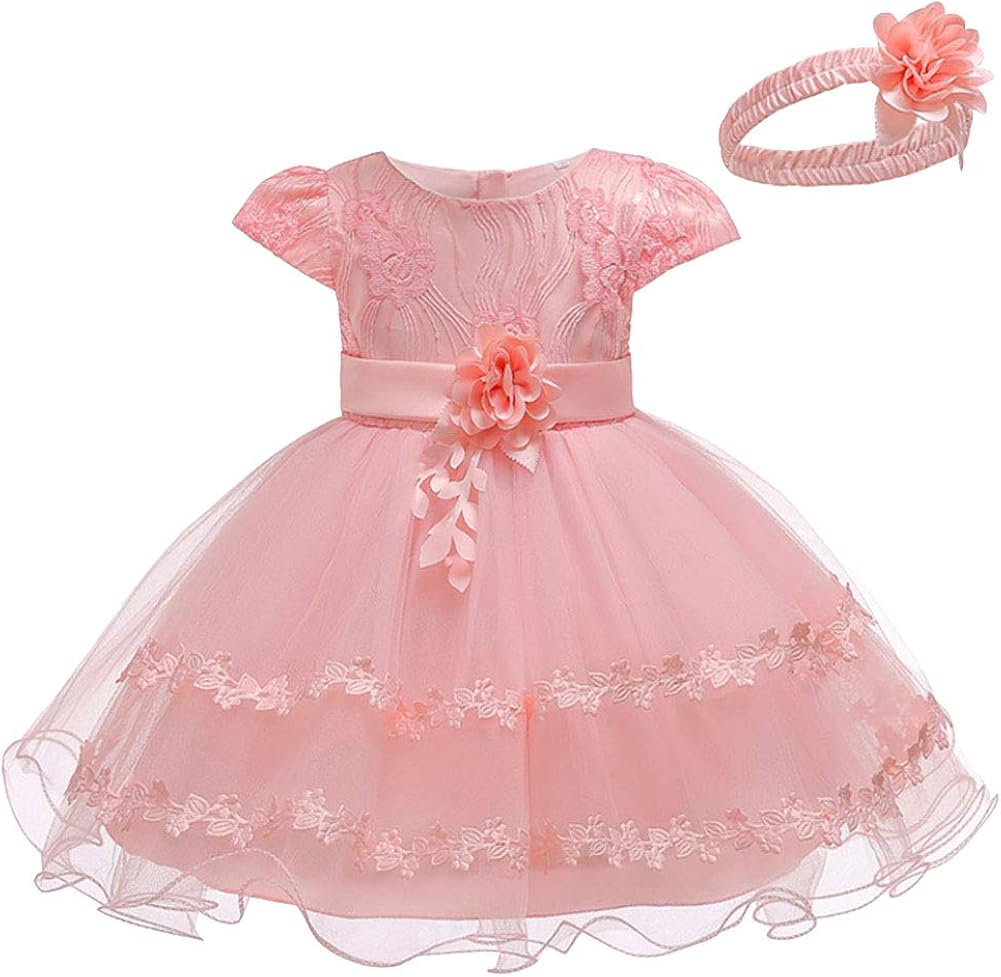 Lpattern Robe De Bapteme Bebe Fille Manches Courte Robe De Princesse Bebe Fete Danniversaire Robe De Ceremonie Soiree Fille Robe De Mariage Dentelle Tulle Robe De Communion Bebe Bebe Fille 0 24m Dwteam In