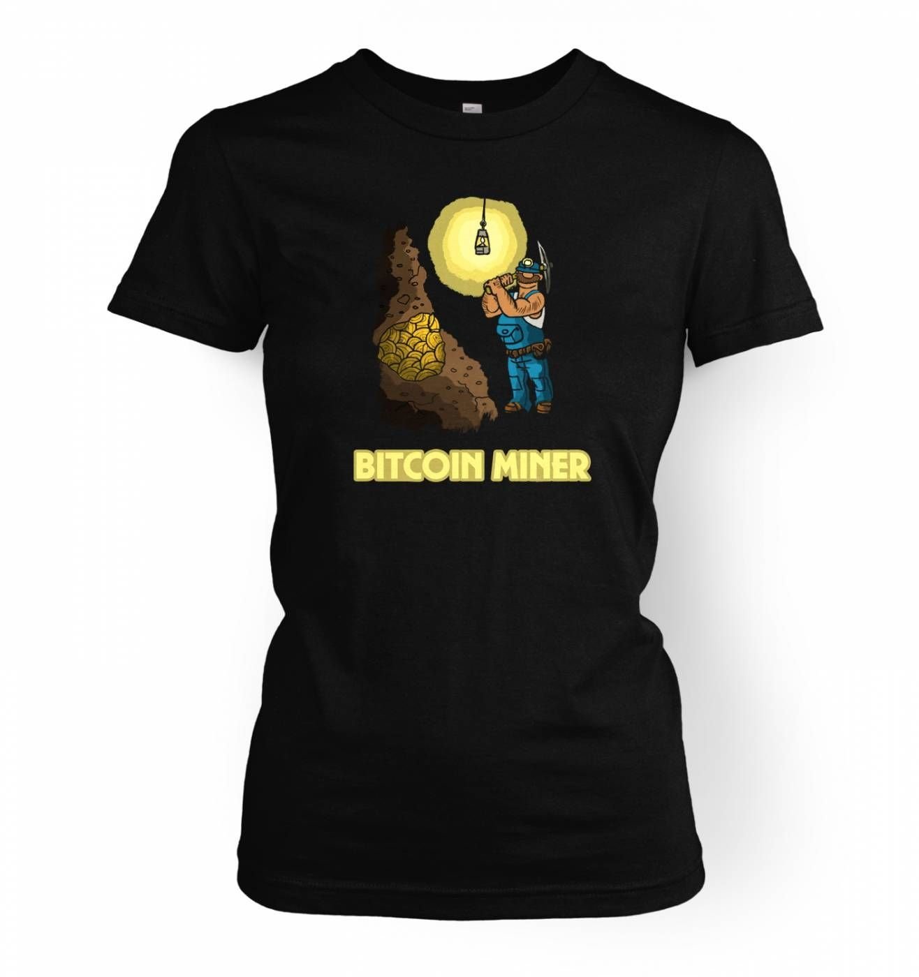 Mining In The Bitcoin Mine Womens T Shirt | Desertcart Belize