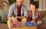 Cemirk Red Bus Toy with Lights Sounds Friction Powered Realistic Doors view 5