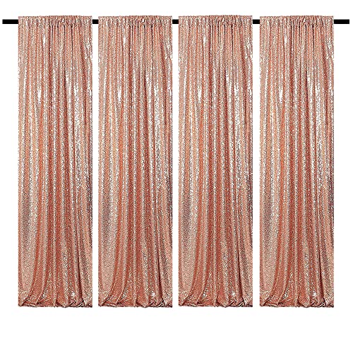 TCBESTO Sequin Backdrop Curtain 2FTx8FT