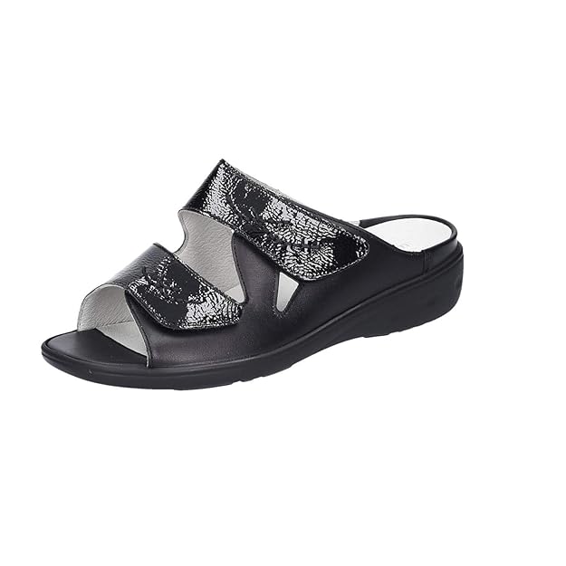 Waldläufer Damen Pantoletten 684505604/001 schwarz 517424