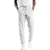 THE GYM PEOPLE Mens' Fleece Joggers Pants with Deep Pockets in Loose-fit Style