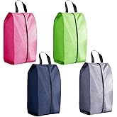 Travel Shoe Bag 4-Piece Men's and Women's Waterproof Nylon Zipper, Travel Shoe Storage Bag, Shoe Storage Bag