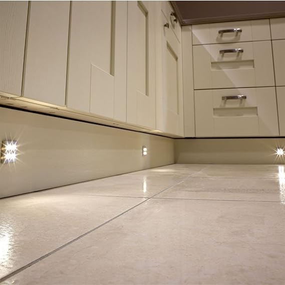 SENSIO SQUARE KITCHEN LED PLINTH LIGHT KIT 38MM [WARM WHITE] (10