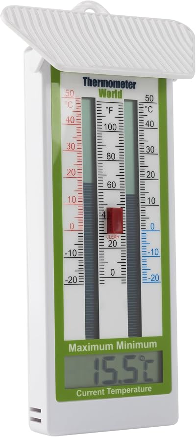 Thermometer World Digital Max Min Greenhouse Thermometer