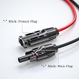 Cleqee XT60 to Solar Connector Extension Cable 12AWG 3m 10ft view 3