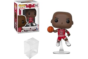 Funko POP Basketball: NBA Chicago Bulls Michael Jordan Vinyl Figure Bundle with 1 PopShield Pop Box Protector