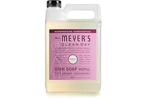 MRS. MEYER'S CLEAN DAY Liquid Dish Soap Refill, Biodegradable Formula, Peony, 48 fl. oz