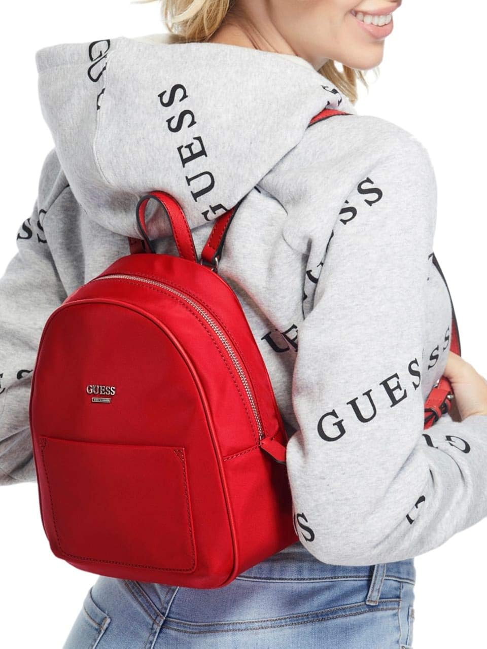 guess nylon backpack