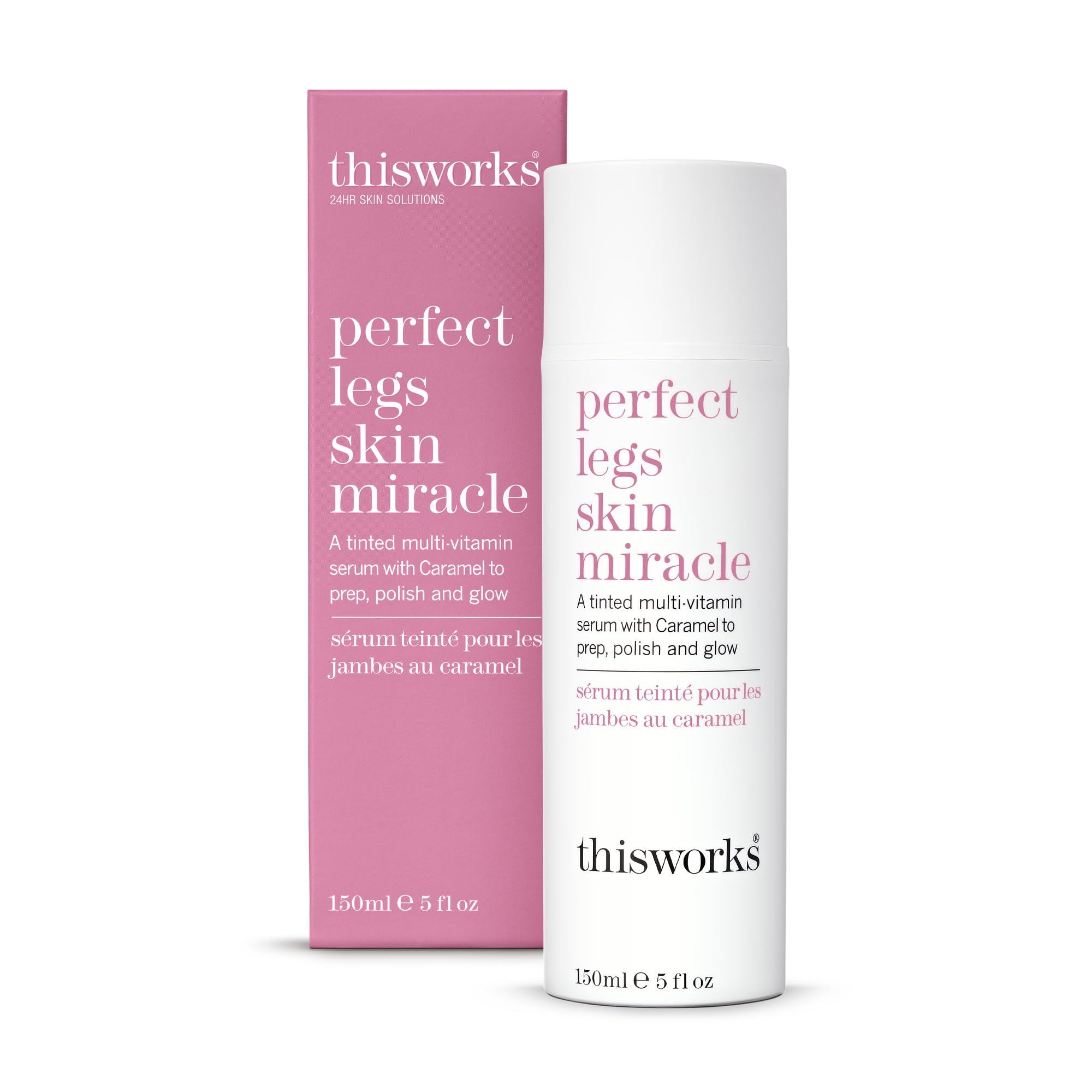 This Works Perfect Legs Skin Miracle, 150 ml - Multi-Vitamin Enriched Tinted Serum for a Natural Glow for All Skin Tones - With Vitamin C, Caramel and Arnica to Combat Uneven Skin Tone and Bruising