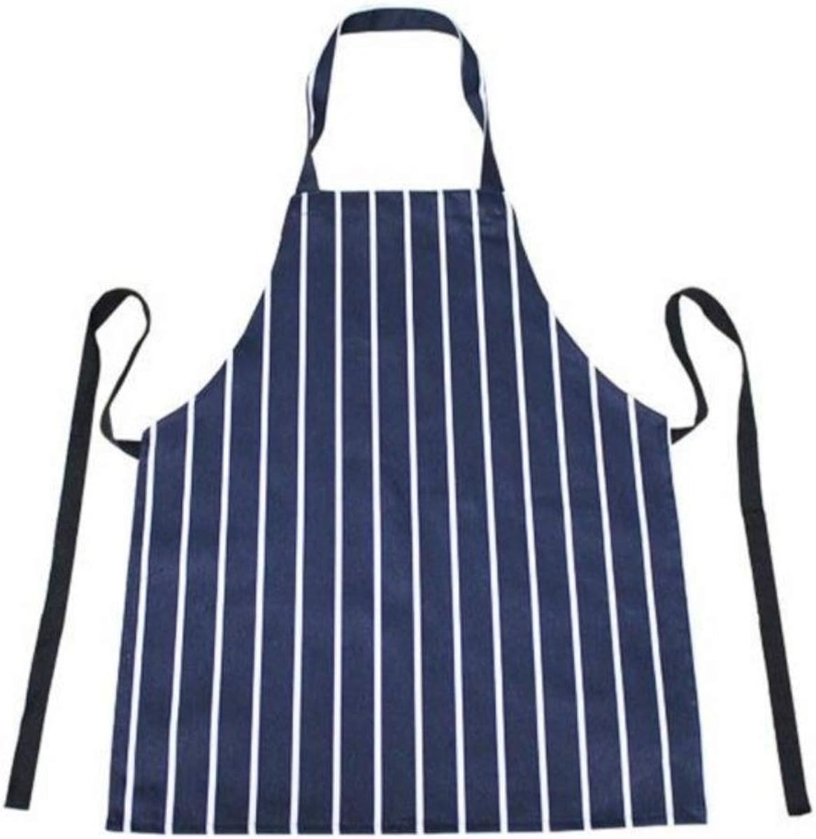 Aprons Kitchen/Chefs Apron Striped Apron 100 Cotton Navy & White