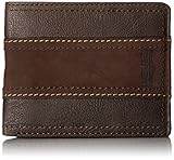 Levi's Men's Leather Passcase Wallet, Brown Stripe, One Size