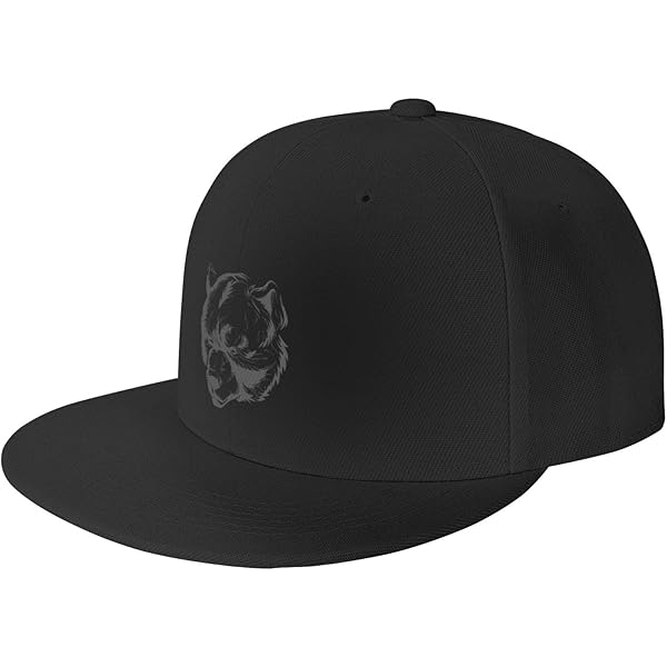 Wolf Head Snapback Hats for Men Baseball Cap Trucker Hat Flat Brim
