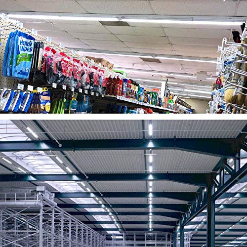 CNSUNWAY LIGHTING T8 4FT Light Tubes, Dual-End Powered, Ballast Bypass, 22 Watts, 2400 Lumens, 5000K Daylight, Clear Cover, F48T8 Fluorescent Replacement-4 Pack - Thumbnail 7