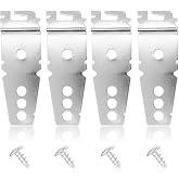 4 Pack 8269145 Undercounter Dishwasher Upper Mounting Bracket Replacement with Screws Compatible with Whirlpool &amp; KitchenAid Dishwashers, Replaces WP8269145 AP3039168 PS393134