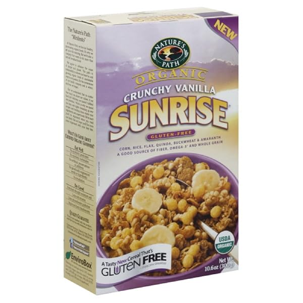 NATURE’S PATH CRUNCHY VANILLA SUNRISE, GLUTEN FREE, 10.6 OUNCES (PACK OF 3)