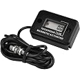 Compteur Horaire Digital NInE-ROnG - LCD AC/DC 5-277V - Pour Tondeuse, Tracteur, Go-kart - IP68