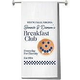 JNIAP Horror TV Show Kitchen Towel Damon Salvatore Gift Blueberry Pancake Gifts TVD Merch TVD Towel(Breakfast Club kt)