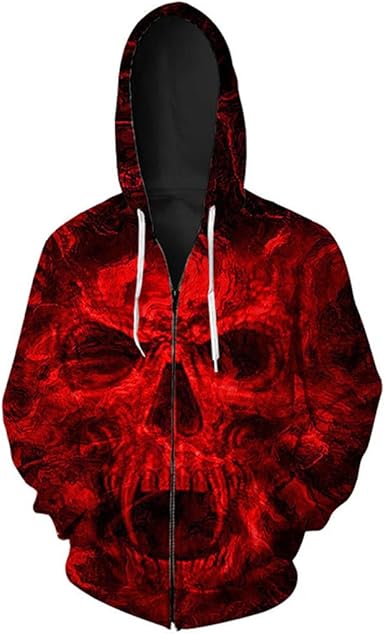 horror zipper hoodies