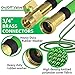 Nifty Grower 100ft Garden Hose - New Expandable Water Hose with Double Latex Core 3/4