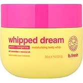 b.fresh Whipped Dream Moisturizing Body Whip – Peach + Tangerine Scent, Whipped Lightweight Body Butter with Shea Butter, Ceramides & Coconut Oil, Hydrating Skin Cream, 8.5 oz (8.5, Peach & Tangerine)