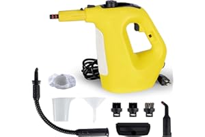 Bautia 1400W Handheld Steam Cleaner for Home Use, Adding Water During Use, High Heat Pressurized Steam Cleaner for Cleaning Upholstery, Deep Chemical Free House Cleaning, 400ml large water tank