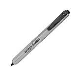 Amazon Basics Retractable Permanent Markers, Quick Drying Fade Resistant Ink, Versatile Art Supplies for Drawing, Black, 12 Count